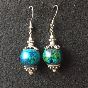 Silver Filagree ‘Global’ Earth Day Hanging Earrings